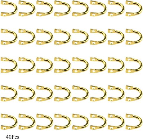 Fishing Spinner Clevis Lure Blades Spoon Fishing Tail Bait DIY Rigs Aligned End Smooth Spin Big Enough Loop to Go Through Wire Easy Tie Hook Line for Freshwater Saltwater 40PCS Gold Copper in Saudi Arabia