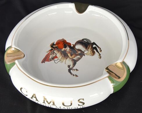 مجموعة لامعة - Camus - منفضة سجائر سيجار نابليون باللون الأزرق الداكن - 9 بوصة × 2 1/4 بوصة in Kuwait