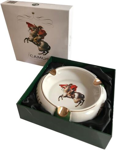 مجموعة لامعة - Camus - منفضة سجائر سيجار نابليون باللون الأزرق الداكن - 9 بوصة × 2 1/4 بوصة in Kuwait