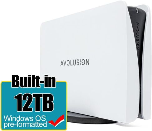 محرك الأقراص الصلبة الخارجي Avolusion PRO-5Y Series 14 تيرابايت USB 3.0 لأجهزة الكمبيوتر المكتبية/الكمبيوتر المحمول بنظام WindowsOS (أبيض) - ضمان لمدة عامين (متجدد)، PRO5Y-WH-14TB-WIN/CR in Saudi Arabia
