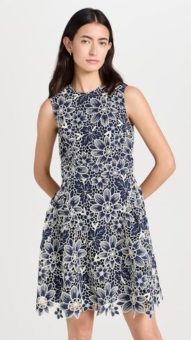 Shoshanna Women's Floral Eyelet Ivy Dress in Saudi Arabia