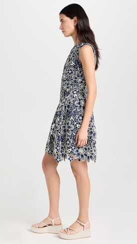 Shoshanna Women's Floral Eyelet Ivy Dress in Saudi Arabia
