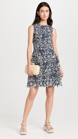 Shoshanna Women's Floral Eyelet Ivy Dress in Saudi Arabia