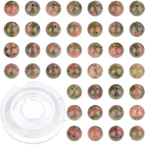 6mm 200pcs Natural Amethyst Gemstone Round Loose Beads for Jewelry Making with Crystal Stretch Cord