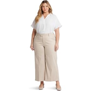 NYDJ Women's Plus Size High-Rise Mona Wide Leg In Feather