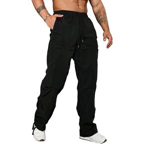 OYOANGLE Men's Casual Drawstring Elastic Waist Long Pants Loose Trousers with Pocket in Saudi Arabia