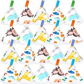20 Pcs Baby Boy Pee Shield Cover,Pee Covers Baby Boy Pee Cap, Reusable Pee Covers for Baby Strong Water Absorption Diaper Changing Accessory for Boys Newborn Birthday Gift (Animal)