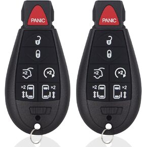 Key Fob Keyless Entry Remote Control Compatible with 2008-2020 Dodge Grand Caravan/2008-2016 Chrysler Town and Country/2009-2012 Volkswagen Routan Replacement for M3N5WY783X IYZ-C01C (7 Button)