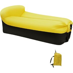 Inflatable Couch for Camping,Inflatable Lounger Air Sofa Chair,Portable Festival Couch for Outdoor, Beach, Hiking, Picnics, Music Festivals (Cactus)
