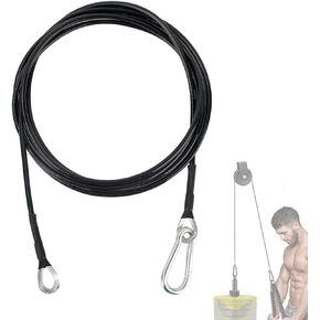 Fitness Pulley Cable 98 Inches for Gym Cable Pulley Machine,Adjustable Home Gym Cable Pulley System Models1000, 1500, 2000, 3000, XLS