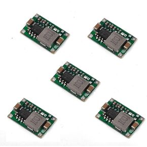 5V Regulator 5pcs Mini Reducer DC 5-30V 12V 24V Buck to 5V Buck Converter Board 1.8A Output Mini360 Small Size Aircraft Model MP1584EN Power Module(Green 5V)