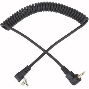 2.5mm to Male Flash PC Sync Cable, Camera Flash Trigger Cord (100cm)