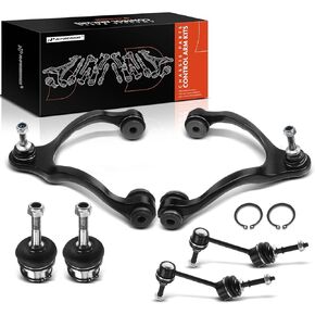 A-Premium 6Pcs Front Suspension Kit, Upper Control Arm Sway Bar Link Lower Ball Joint, Compatible with Ford Crown Victoria 03-11, Lincoln Town Car 03-11, Mercury Grand Marquis 03-11, Marauder 03-04