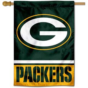 Green Bay Packers Two Sided House Flag