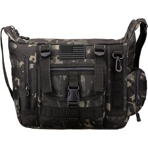 Tactical Messenger Bag Military Molle Briefcase Crossbody Shoulder Bags for Working Cycling Hunting Camping
