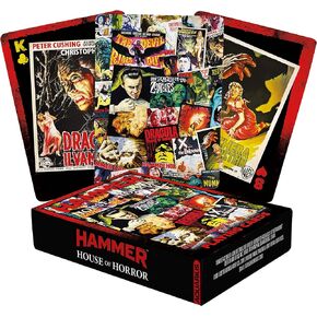 AQUARIUS Hammer House of Horror Playing Cards - Horror Movies Themed Deck of Cards for Your Favorite Card Games - Officially Licensed Hammer Merchandise & Collectibles