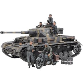 Tamiya 25209 1:35 DT. PzKpfw.IV Ausf.G m. Krad Ost F. - Model Making kit, Plastic kit, Assembly kit, Tank kit