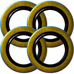 Set of 4 Trailer Hub Grease Seals E-Z Lube 5200-7000lbs Axle 2.125 x 3.376"