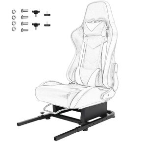Hottoby Rear Seat Stand Racing Wheel Frame Parts/Accessories Mounting Seat Installable Most Chair Stand Simulator Cockpit Wheel and Pedals Not Included