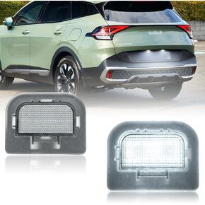 NJSBYL Xenon White LED License Plate Lights For 2023 2024 Kia Sportage, 2016-2020 Kia Optima Rear Number Licence Plate LED Tag Lamps Assembly 92501D4000
