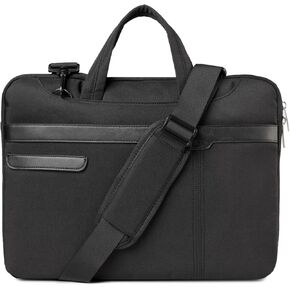 حقيبة كمبيوتر محمول رفيعة من VASCHY، مقاومة للماء مقاس 15.6 بوصة للكمبيوتر المحمول والكمبيوتر اللوحي وحقيبة كتف رسول للرجال والنساء والعمل والمدرسة in Kuwait