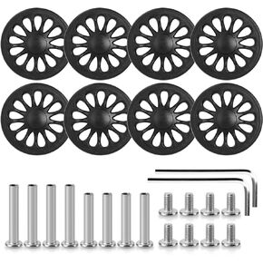 8Pcs Replacement Luggage Wheels 2 in, Spinner Wheel Repair Set, 50 mm Wear-Resistant Suitcase Replacement Wheels Trolley Casters Repair Kits Rubber Wheels