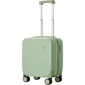 mixi Luggage Suitcase with Spinner Wheels, Hardside Rolling Suitcase PC with Cover & TSA Lock Lightweight Travel Case 24in Checked in, Red