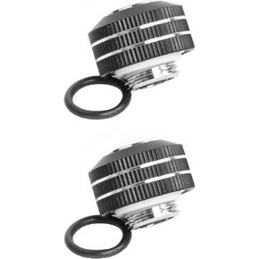 Dracaena 6 pack G1/4 thread to 3/8" ID, 5/8" OD PVC hose copper adapter, soft tube compression fitting for Computer water cooling system, Silver