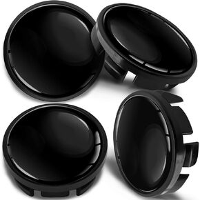Biomar Labs® 4 x Universal Wheel Centre Alloy Hub Center Caps Compatible with VW Part Number: 3B7601171 Hubcaps Black Gloss 65mm CV 4