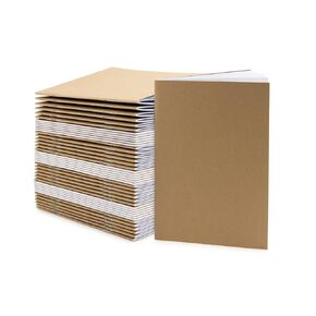 Hygloss Blank Black Books, Unlined Notebooks for Journaling, Sketching, Writing, 24 White Pages (12 Sheets), 8.5 x 11-Inch, 10 Books