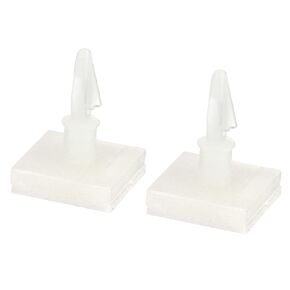 PATIKIL Adhesive Standoff, 50 Pack Reverse Mount Insulation Bracket Isolation Column PCB Spacer 0.31" Supporting Height, White