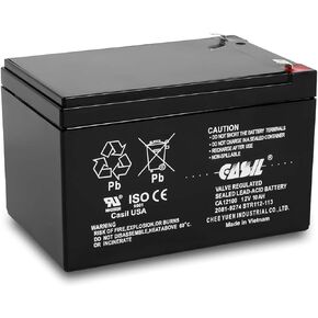 12V 10Ah Battery Sealed Lead Acid Deep Cycle Rechargeable Battery SLA AGM Battery with F2 Terminals Compatible with Long Way LW-6FM10, 12V 12AH Battery Replacement