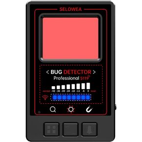 Hidden Camera Detectors, Spy Camera Detector, Anti-Spy RF Signal Finder, Portable Bug Sweeper, GPS Tracker Detector for Home, Office, Hotel, and Travel