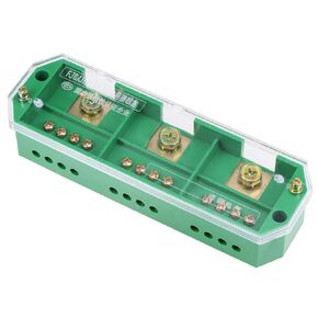 uxcell 3 Inlet 12 Outlet Terminal Strip Blocks 660V 150A Single Phase Distribution Block for Metering Box