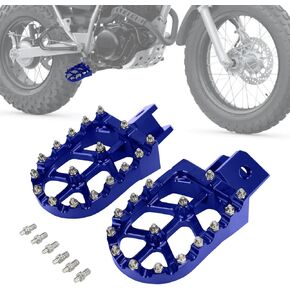Dirt Bike Foot Pegs,Motorcycle Footpegs Wider Foot Pegs Rest Pedal CNC for TW 200 TW200 1987-2023 Black