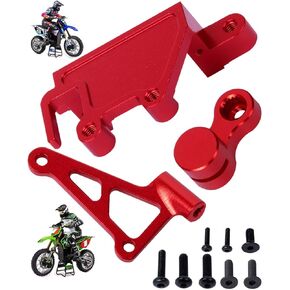 7075-T6 Aluminum Electronic Mount Set Upgrades Part for Losi 1/4 Promoto MX Motorcycle Dirt Bike RTR FXR LOS06000 LOS06002,Alloy Electronic Mount Set Hops Up,Red