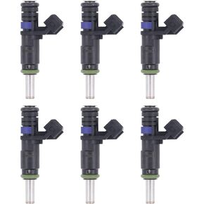 NewYall 6Pcs Fuel Injector for BMW 328i X3 2007-2012 328xi 2007-2008 328i xDrive 128i 2009-2011 X5 2007-2010 Z4 2006-2010 528i 525i 525Xi 530i 325i 325xi 330i 330xi 1353753163 13537531634 FJ748
