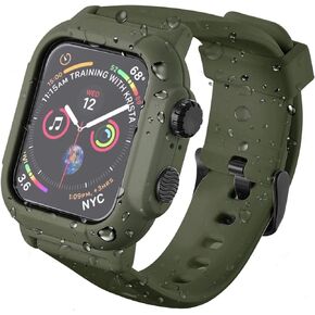 Apple Watch 42mm Series 3/2 Case, IP69 Waterproof Case with Full Body Protection Design, Dustproof Shockproof Snowproof Waterproof Apple Watch Case 42mm Series 3 Series 2 (Black, 42MM)