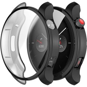 Screen Protector Case for Amazfit GTR 4 Smartwatch, 2-Pack Soft TPU Full Protective Face Cover for GTR 4 Watch, Clear