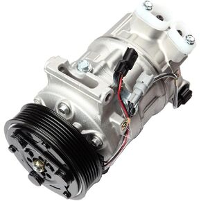 cciyu Air Conditioning Compressor Compatible for N-issan Sentra Tsuru 1.6L 1.8L 2013-2015 Replaces CO 29072C AC Compressor for Car 6 Grooves PXC14