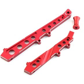 Alloy Front Rear Chassis Brace Set ARA320511 for Arrma Felony Infraction 6S BLX Limitless Roller Upgrade Parts (Red)