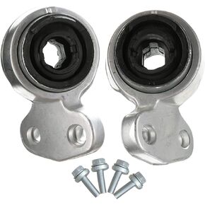 Set of 2 Front Lower Side Suspension Control Arm Bushing Kit with 4 Screw Bolts Replacement for BMW E46 323Ci 323i 323iC 323is 325Ci 325i 328i 328iC 328is 330i E85 Z4