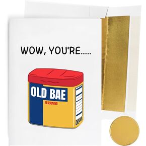 Funny Birthday Card for Men or Women - for Boyfriend, Girlfriend, bf, gf, Husband, Wife, Sister, Brother, etc | for him or her - Gag joke gift | 21st 25th 30th 40th 50th 60th 65th 70th