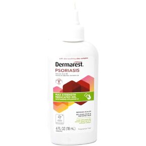 Dermarest Psoriasis Medicated Treatment Gel | Fragrance-Free | 4-Ounces | (3-Pack)