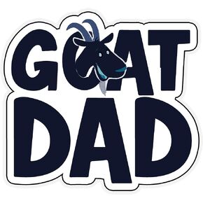 Goat Dad Vinyl Waterproof Sticker Decal Car Laptop Wall Window Bumper Sticker 6"