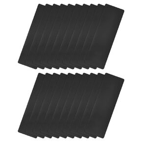 uxcell Blank Metal Card, 3.3" x 2" Painted Aluminum Plate for DIY Laser Engraving Nameplate, 0.3mm Thick Black 30 Pcs