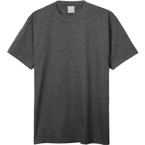 Hat and Beyond Mens Super Max Heavyweight Cotton T Shirt Solid Short Sleeve Tee S-5XL