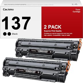 137 Toner Cartridge for Canon 137 Black Toner Cartridge 137 CRG 137 Compatible for D570 ImageCLASS mf236n mf232w mf216n mf244dw MF227dw mf240 MF247dw Printers, 2 Black
