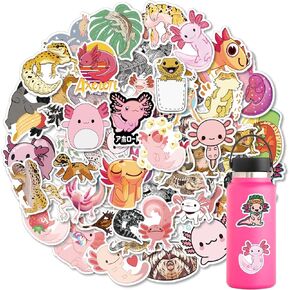 ملصقات الزواحف اللطيفة، 52 قطعة من ملصقات الفينيل المقاومة للماء، هدايا للأطفال والنساء والمراهقين وزملاء الدراسة والبالغين in Kuwait