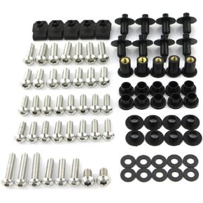 Xitomer Stainless Steel Fairing Bolts Kits, Fit for CBR600RR 2007 2008 2009 2010 2011 2012, Mounting Kits Washers/Nuts/Fastenings/Clips/Grommets, Bodywork Screws